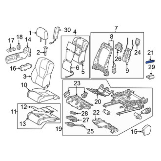 Toyota OE - Front Right Seat Track Cover