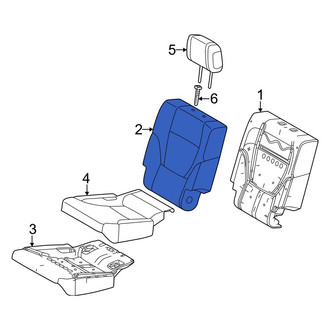 Toyota OE - Center Left Seat Back Cushion Cover