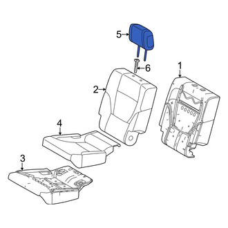 Toyota OE - Center Left Headrest