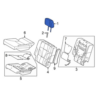 Toyota OE - Center Left Headrest