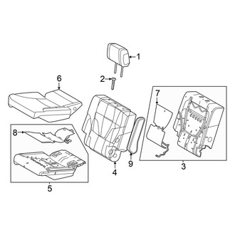 Toyota OE - Seats & Tracks - Second Row Seats (Bucket Seat, Cushions & Covers, Driver Side)