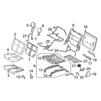 Toyota OE - Rear Left Lower Outer Seat Back Recliner Adjustment Mechanism Cover