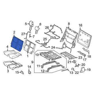 Toyota OE - Rear Right Seat Back Cushion Cover