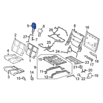 Toyota OE - Rear Right Inner Headrest