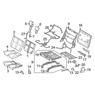 Toyota OE - Seats & Tracks - Third Row Seats (Passenger Side, W/O Power), (SR5)