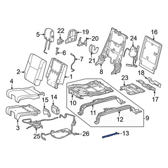 Toyota OE - Rear Left Seat Track Cover