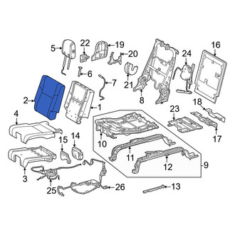Toyota OE - Rear Left Seat Back Cushion Cover