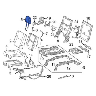 Toyota OE - Rear Right Outer Headrest