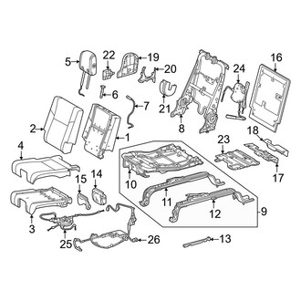 Toyota OE - Seats & Tracks - Third Row Seats (Drivers Side, W/O Power), (SR5)