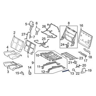 Toyota OE - Rear Left Seat Track Cover