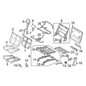 Toyota OE - Rear Left Seat Belt Anchor Plate Cover