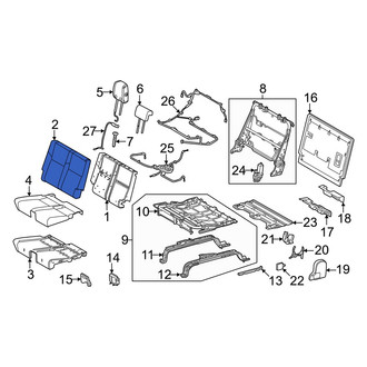 Toyota OE - Rear Right Seat Back Cushion Cover