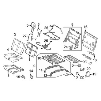 Toyota OE - Seats & Tracks - Third Row Seats (Passenger Side, With Power)