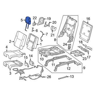 Toyota OE - Rear Left Headrest