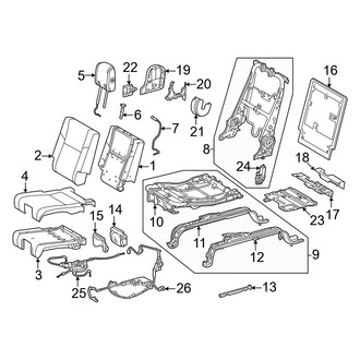 Toyota OE - Seats & Tracks - Third Row Seats (Drivers Side, With Power)