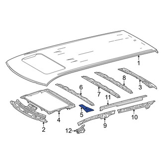 Toyota OE - Front Left Sunroof Reinforcement Bracket