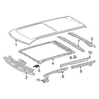 Toyota OE - Front Left Sunroof Reinforcement Bracket