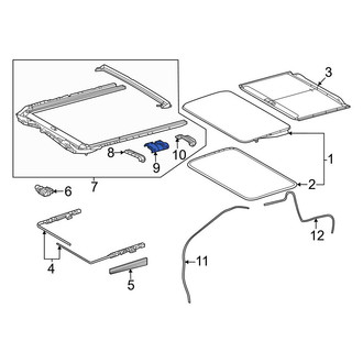 Toyota OE - Center Right Sunroof Frame Bracket