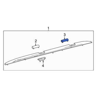 Toyota OE - Front Right Roof Luggage Carrier Side Rail Cap