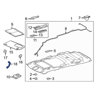 Toyota OE - Rear Right Interior Grab Bar