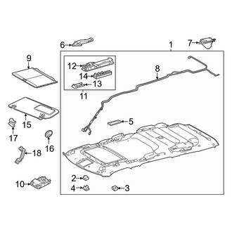 Toyota OE - Roof - Interior Trim (With Sunroof)