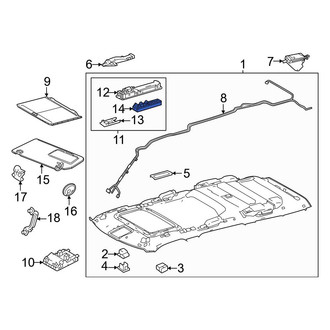 Toyota OE - Rear Dashboard Air Vent
