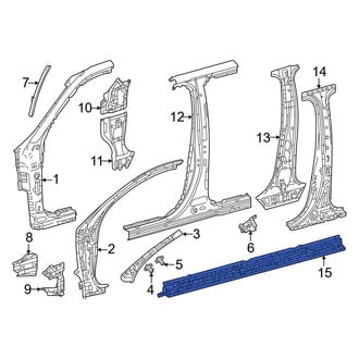Toyota OE - Left Rocker Panel Reinforcement