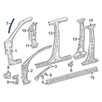 Toyota OE - Left Door Pillar Post Seal