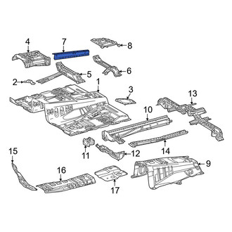 Toyota OE - Front Center Left Floor Pan Reinforcement