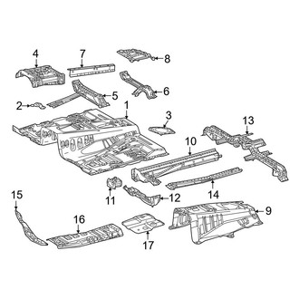 Toyota OE - Pillars, Rocker & Floor - Floor