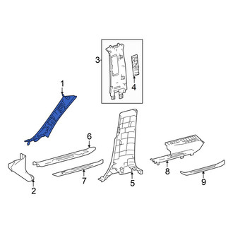 Toyota OE - Left Body A-Pillar Trim Panel