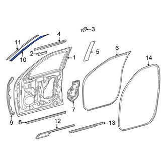 Toyota OE - Front Left Black Out Tape