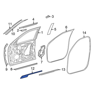 Toyota OE - Front Right Door Molding