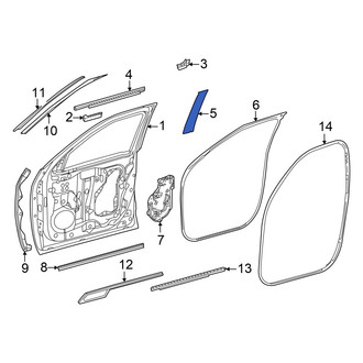 Toyota OE - Front Right Black Out Tape