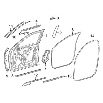 Toyota OE - Front Door - Door & Components