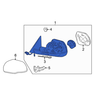 Toyota OE - Front Left Door Mirror