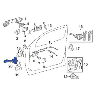 Toyota OE - Front Right Door Check