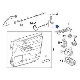 Toyota OE - Door Interior Trim Panel Grommet