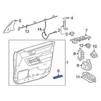 Toyota OE - Front Left Door Trim Molding