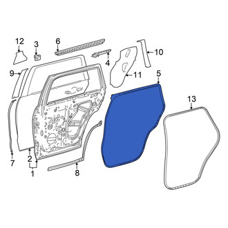 Toyota OE - Rear Left Outer Door Seal