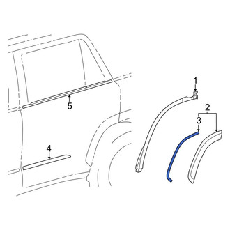 Toyota OE - Rear Wheel Arch Molding Seal