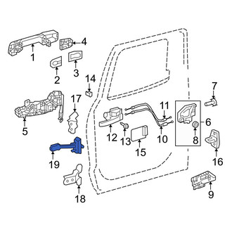Toyota OE - Rear Left Door Check