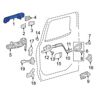 Toyota OE - Rear Outer Exterior Door Handle