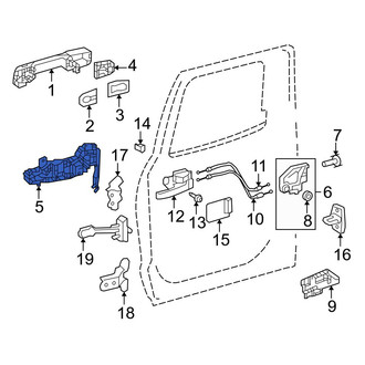 Toyota OE - Rear Left Exterior Door Handle Base