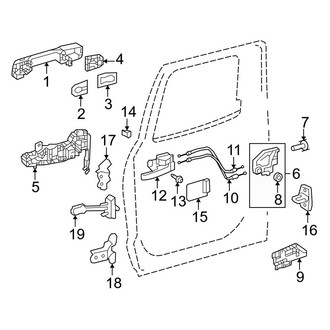Toyota OE - Rear Door - Lock & Hardware
