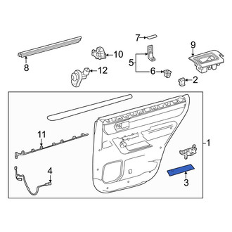Toyota OE - Front Left Door Trim Molding