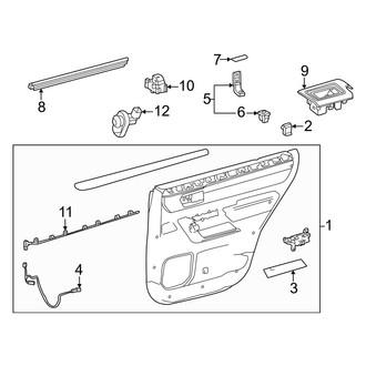 Toyota OE - Rear Door - Interior Trim
