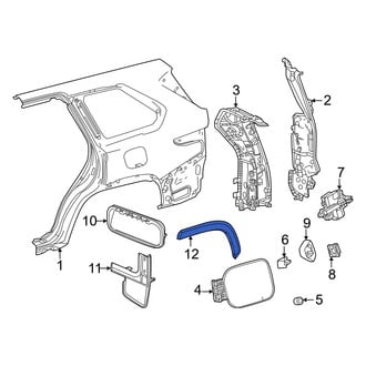 Toyota OE - Rear Left Rearward Wheel Arch Molding