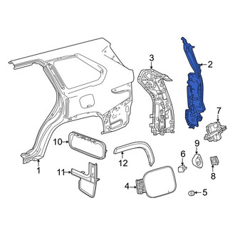 Toyota OE - Rear Left Outer Quarter Panel Reinforcement