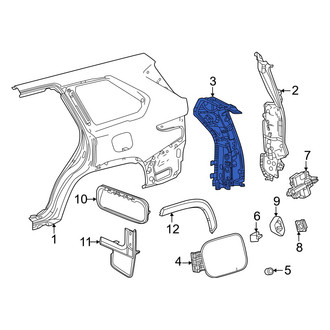 Toyota OE - Rear Left Inner Quarter Panel Reinforcement